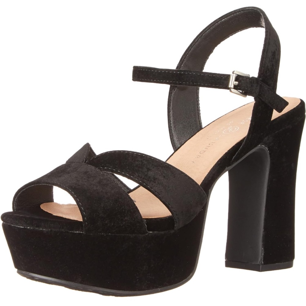 Chinese Laundry Velvet Heeled Sandal